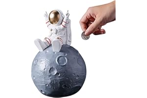 SENCU Sparschwein,Astronauten Münze Pielzeug Spardose, Harz Gelddose Zimmer Dekoration für Jungen Mädchen Erwachsene Geschenk