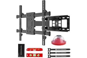 ‎MACLEAN Maclean Uchwyt ścienny do telewizora 32-85" | pochylny i wychylny | obciążenie do 60 kg | odległość od ściany 65-390 mm | VESA 200 x 100-600 x 400 | do OLED QLED LCD | w zestawie poziomica i akcesoria