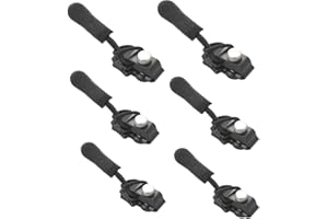 KOLZEMV 6 pcs Kit de réparation de fermeture éclair, Kit de réparation instantanée de fermeture éclair, Tirettes de fermeture éclair, Pack de remplacement amovible universel pour fermeture éclair