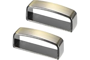 M METERXITY Loop Keeper Accessories, Belt Loop Keepers Use for Holding Extra Length Straps in Place Pants, Frosted Belts Buckle