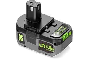 DREAMDASH 18V 3Ah Batterie de Remplacement pour Ryobi Batterie ONEPLUS RB18L50 RB18L40 RB18L25 RB18L20 RB18L15 RB1840X RB1825C P108 P107 P105 P104 P103 P102 P122