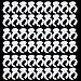 Approx.100pcs Eyelash Extension Disposable Glue Holder Rings 2-Slot S