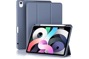 TXWLLIU Etui do iPada 11 Generacji (A16) 11 Cala 2025/iPada 10 Ggeneracji 10,9 Cala 2022 z Uchwytem na Ołówek, Etui z Trójdzielną Podstawką, Automatycznego Uśpienia/Wybudzenia, Lawendowy