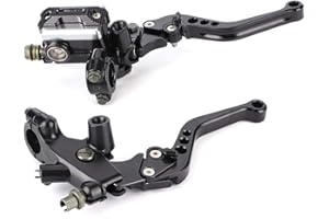 Vikenar Leviers de maître Cylindre,1 Paire 7/8"(22mm) d'embrayage de Frein de Moto Universel