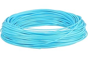 ZWRY Pêche à la Mouche WF 1 2 3 4 5 6 7 8 9WT Pêche à la Mouche Ligne 100ft Poids Avant Flottant en Nylon Jaune Vert Mousse Bleu Orange Soies Wf9F Blue Sky