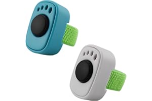 Soomuct 2PCS Clicker Set for Dog Training, Dog Clicker, Pet Training Clickers, Suitable for Cats and Dogs. (White/Sky Blue).