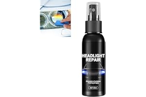 GNAUMORE Innovative Headlight Repar Polish,Car Headlight Restoration Spray,Car Light Cleaner Polisher,Car Headlight Restoration Liquid,Car Headlight Repair Fluid Spray,Auto Light Restoration Liquid 50ml