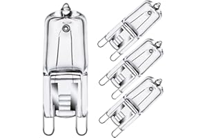 GMY G9 Halogen Bulbs Warm White Dimmable Light Bulb 28W (29W) 230V 320Lm 2800K for Ceiling Light 4 Pack [Energy Class G]