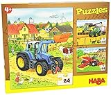 3 Puzzles mit je 24 Teilen Puzzles Traktor und Co.