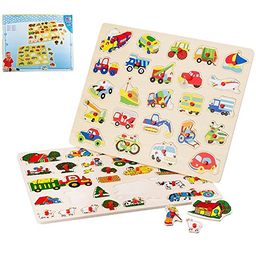 Preisvergleich Produktbild Happy People 60300 - Maxi Holzpuzzle Legebrett