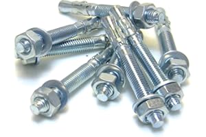 SCHRAUBENDEALER 50 Stk. Schwerlastanker Schwerlastdübel Keilanker Bolzenanker verzinkt (M8 x 50)