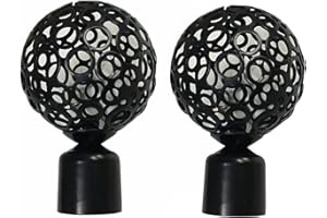 FENGHUNAYUE Extremos Decorativos Para Barras De Cortina Barra De Cortina Del Extremo De La Ventana Extremos De Barra De Cortina Cortina Extremo Cortina Varilla para BañO Dormitorio Barras Cortina 28mm(2 Piezas)