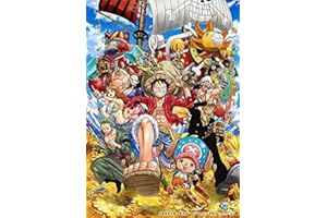 HUANNY Kit de broderie diamant pour adultes et enfants, peinture à strass ronde avec strass, point de croix, art diamant et point de croix (30,5 x 40,6 cm) Luffy