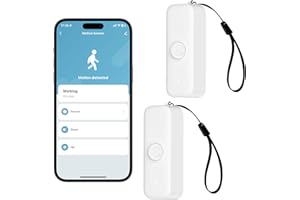 WIOONI Détecteur Courrier Boite aux Lettres - Capteur de Mouvement Infrarouge PIR pour Le système d'alarme Domestique - Mini Notification d'application Gratuite - Compatible avec Tuya et Smart Life