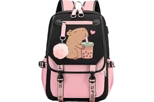 Ericetion Söt rygg Capybara tryckt Oxford tecknad djur Capybara skolväskor flickor ryggsäck ryggsäck för barn flickor