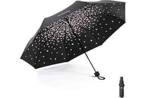 Meiyijia Ombrello compatto e pieghevole, protezione UV, portatile di Voy