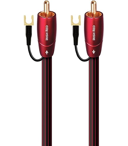 AudioQuest Irish Red RCA-audiokabel, 2 m, zwart