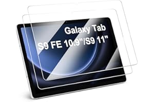 Fintie 2 Piezas Protector de Pantalla para Samsung Galaxy Tab S9 FE 10.9 pulgadas/Tab S9/S8/S7 11", Fina Película Protectora Transparente HD, Dureza 9H, Resistente a Arañazos
