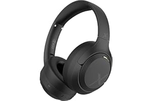Riwbox Hybrid Active Noise Cancelling Headphones,Wireless Over Ear Bluetooth Headset,60H Playtime,Hi-Res Audio, Foldable,Bluetooth V5.4,Comfort&Immersion for Work,Commuting (Black)