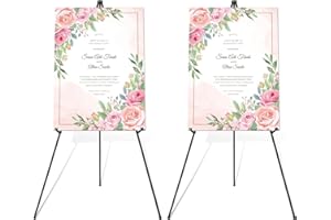 Künstler Staffelei Stand, ISFORU 160cm Verstellbares Stativ Tisch Kunst Leinwand Malerei Display, Easy Folding Studio Teleskop Boden Staffeleien für Hochzeit Poster Innen Außen (Schwarz 2PCS)