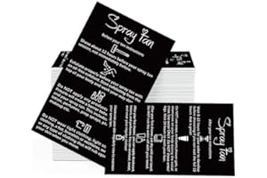 PLIGREAT 60 Pcs Spray Tan Pre and Post Care Instructions Cards 3.5 x 2 Rapid Tan After Care Direction Card for Beauty Care Center Spa Salon Customers Client Double Sided Print Tanning Care Card