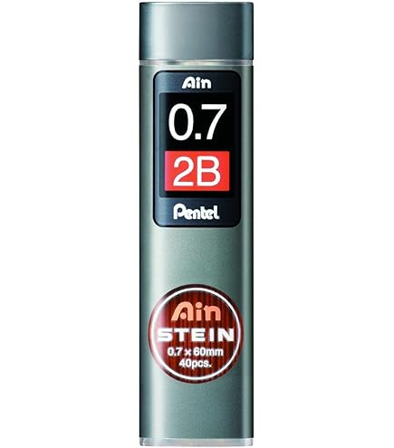 PENTEL Etui De 40 Mines 0,5 Mm AIN STEIN C275 Dureté 2H X 12 - Crayon