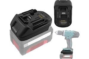 EINhell 18V PXC Batteriadapter för Makita 18V Elverktyg, TEPULAS USB-Laddningsomvandlare