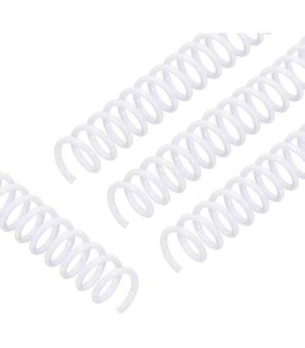 Buy Black Spiral Binding Coils, Plastic Spines For 130 Sheets (12 In, 16mm, 4:1 Pitch, 100 Pack