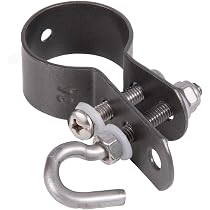 Abrazadera Para Barras Tensoras De Cercado Alberts 855451 - Galvanizada Con Recubrimiento Plástico Verde, Ancho 48 Mm