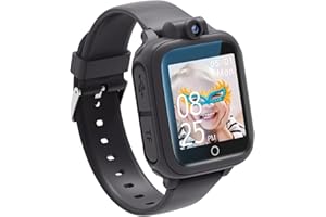 Awatty Smartwatch Kinder, Spielzeug Junge 3 4 5 6 7 8 9 10 11 12 Jahre, Geschenk Junge Spielzeug ab 3-12 Jahre, 14 Spiele, Kinderuhr für Jungen und Mädchen, Geschenke für Mädchen und Jungen (Schwarz)