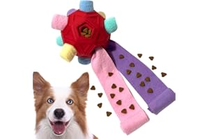 YEENER Upgrade Schnüffelball für Hunde Hundespielzeug Unzerbrechlich Ball Interaktives Spielzeug Snuffle Toys Tragbarer Haustier Puzzle Snuffle Ball Toy für Kleine Mitte Groß Hunde (Rosa)