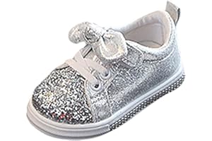 MYLH Sportschuhe Kinderschuhe Mädchen Kleinkind Schuhe Freizeitschuhe Glitzer Laufsportschuhe Walking Shoes Bow Einzelne Schuhe Loafers Flache Schuhe Klett Babyschuhe Kinder Schuhe
