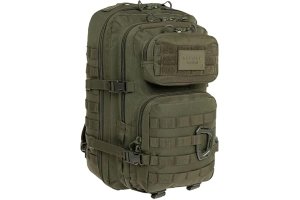 Brytzky Tactical Polygon 36L Taktisk Ryggsäck MOLLE Oliv | Oxford 600D, med 2 fack, vätskeficka och midjebä , perfekt för vandring