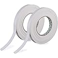 2 Rolls of Self Adhesive Foam Tape 9mm Wide, 5mm Thick, 4.5M Long, White Colour, Weather Stripping Door and Window Seals, Door Draught Excluder (2 Rolls, 9 Meters)