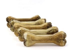 DOGBOSS Huesos masticables Cistus Incanus e Ingredientes 100% Naturales. Diferentes tamaños y sabores. (5 Huesos con cistus incanus y el Rumen, 12 cm)