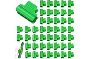 SAIJIAN 40 Pezzi Clip per Serra 16mm Clip per Pellicola per Serra Morsetti per Serra Clip per Piante Clip Fissaggio Telo Serra per Serre Morsetto per Serra Clip per Cerchio a Tunnel in Rete di Plastica