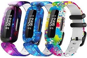 honecumi 3 Pack Ace 3 Straps Compatible with Fitbit Ace 3 Watch Bands for Kids Children Girls Boys Colorful Skin-Friendly Ace 3 Watch Strap Wristband Bracelet Replacement Accessory for Boy Girl Gift