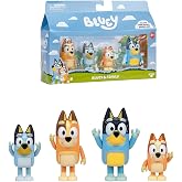 Cici Oyuncak Bluey 4'l&uuml; Fig&uuml;r Set, Bluey ve Ailesi &Ccedil;izgi Film Oyuncak, 3+ Yaş