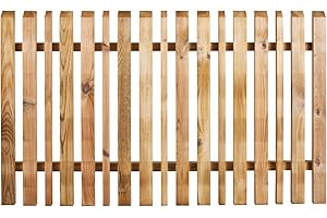 Burger clôture en Bois Jardipolys | 150 x 90 cm | Piquet clôture en Bois pour Jardin, Cour | délimiter Espace extérieur