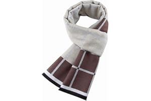 Ueither Uomo Sciarpa Autunno Invernale Sciarpa Termica Calda Morbida Sciarpa Casual Business