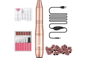 WEIYI Fresa per Unghie, Lima per Unghie Elettrica,Trapani Elettrico per Manicure e Pedicure USB Professionali da 20000 RMP per Unghie Acriliche, Natale Strumenti per Lucidare le Unghie