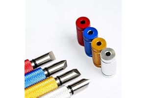 WALLFIRE Golf Club Groove Sharpener - Nachschärfwerkzeug und Reiniger für Wedges & Irons Verbesserte Backspin- und Ballkontrolle mit frei farblich abgestimmten Ballmarkern (Color : Blau)