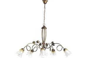 ONLI Lampadario Arianna 5 luci Bronzo