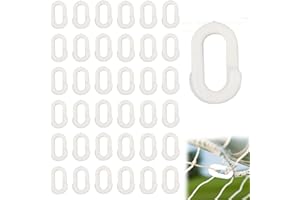 ZHONGSHUANG 36PCS Football Goal Net Clips - Soccer Goal Accessories for Nets, Tennis Nets and Outdoor Sports - Easy to Fit for Players, Teammates and Coaches (White)