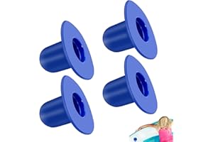 MALOUSUN 4 Pièces Bouchons de Piscine,Bouchon Piscine,Bouchon Vidange Piscine,Bouchon Spa,Bouchons Muraux pour Piscine,Trou de Crépine,Pompe de Filtre Bouchon de Vidange,Compatible Intex et Bestway Bleu