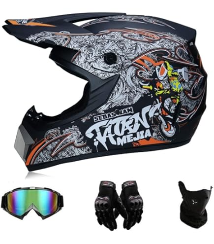 Vintage Integral-Motorradhelm – DOT/ECE Geprüft, ABS-Schale, Waschbares Innenfutter, Größen M-XXL