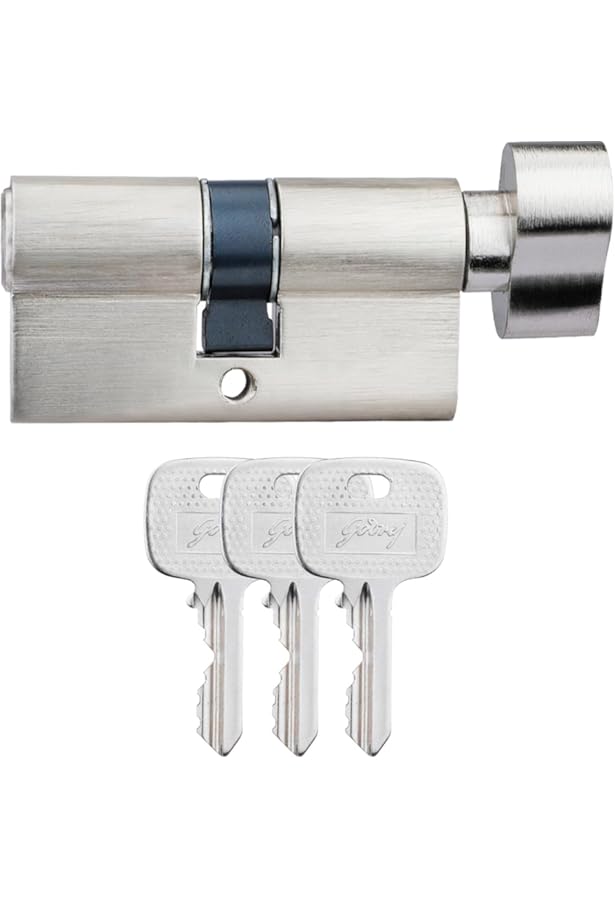 Godrej Cylinder | Eco Pin Cylinder | 1CK 70mm | Satin Steel Finish