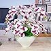 Produktbild DSAAA Künstliche Blumen Orchideen Pot Eingerichtet Weiß