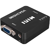 Adattatore AV A VGA VOANZO Con Cavo USB – Converti Segnali Compositi In VGA 720P/1080P Per TV, Decoder E Console