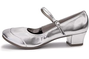 HOEFIRM Womens Ballroom Dance Shoes Latin Dance Shoes Closed Toe Sandals Social Dancing Shoes 1.5 in Heel